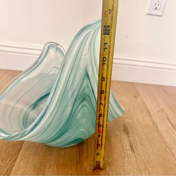 Vetro Eseguito Secondo La Tecnica Dei Maestri Di Murano Glass Bowl Centerpiece